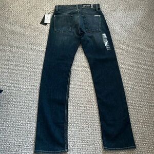 New 7 for all Mankind Jeans Straight Leg Blue Pants Lauderdale 28
